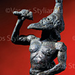 Bronze bearded satyr from Kourion